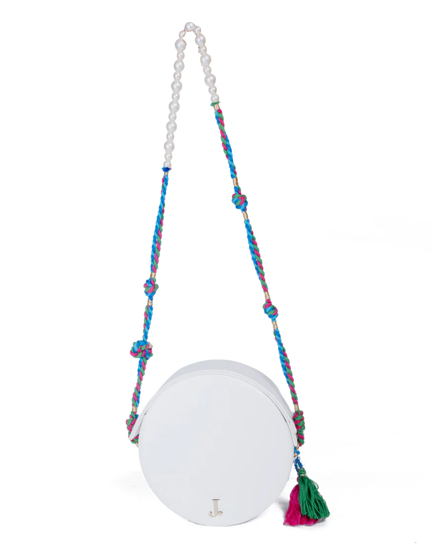 WHITE REXINE HANDBAG | JJBL-24-077 FB/VENDOR - Image 2