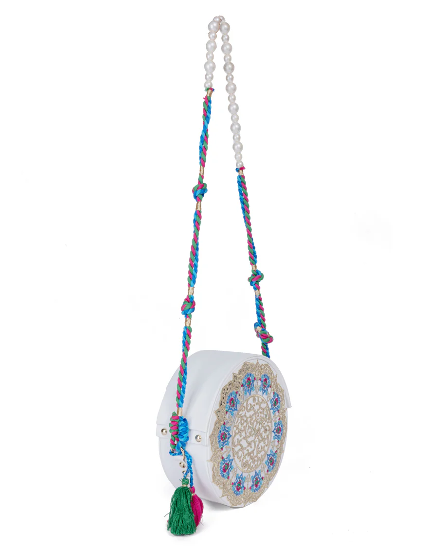 WHITE REXINE HANDBAG | JJBL-24-077 FB/VENDOR - Image 3