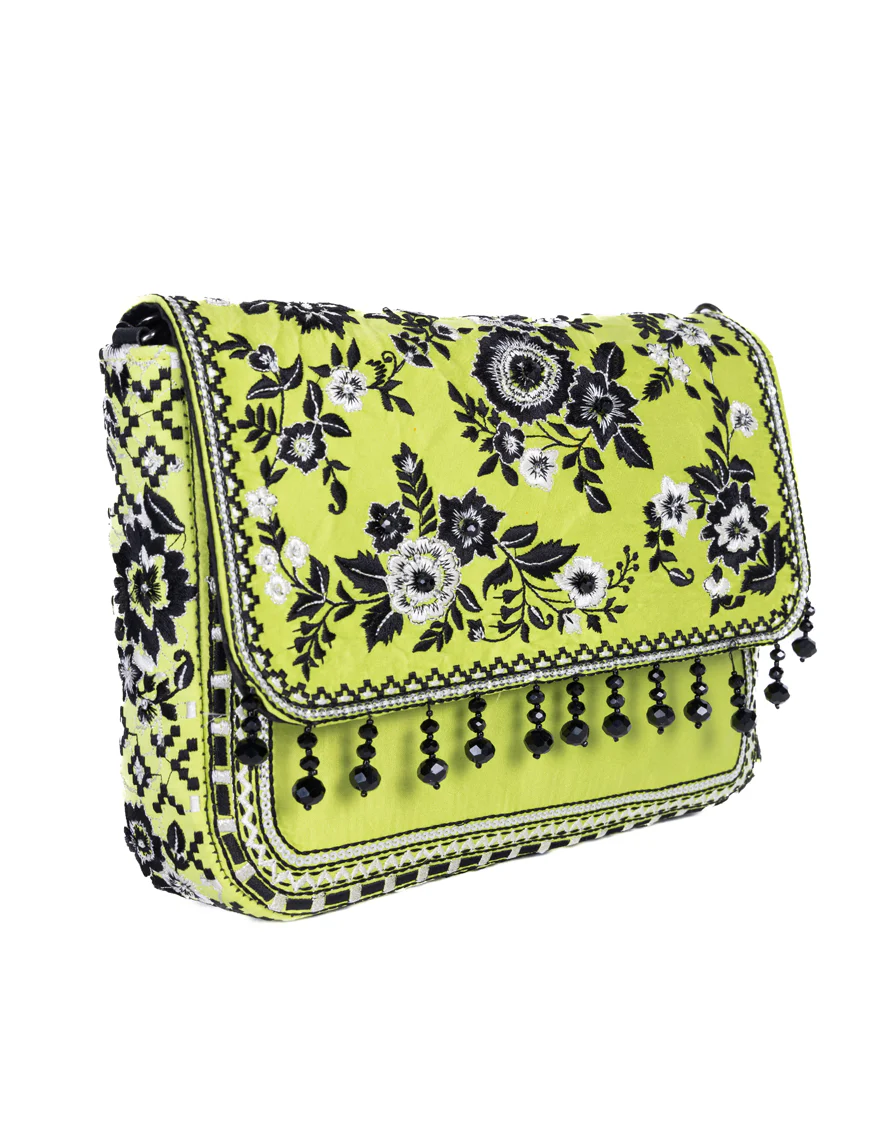 GREEN SILK HANDBAG | JJBL-24-079 FB/VENDOR - Image 3