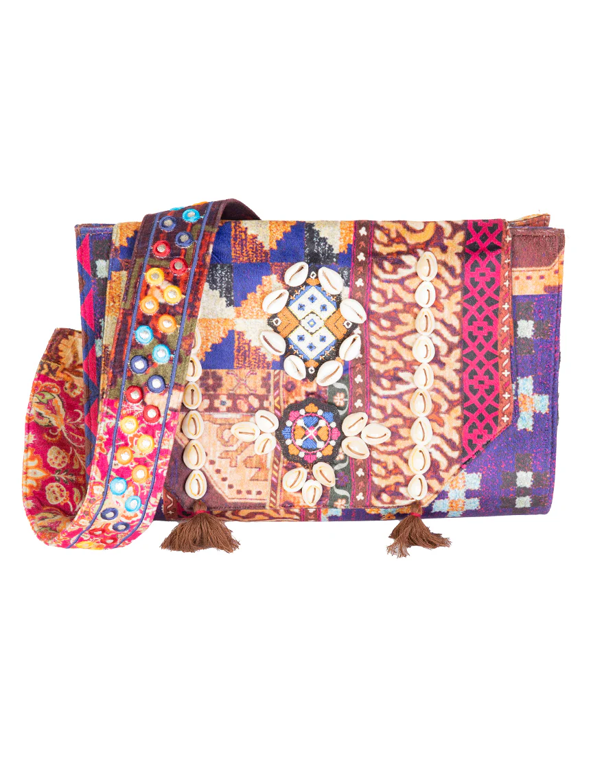 BROWN VELVET HANDBAG | JJBL-25-118 FB/VENDOR - Image 2