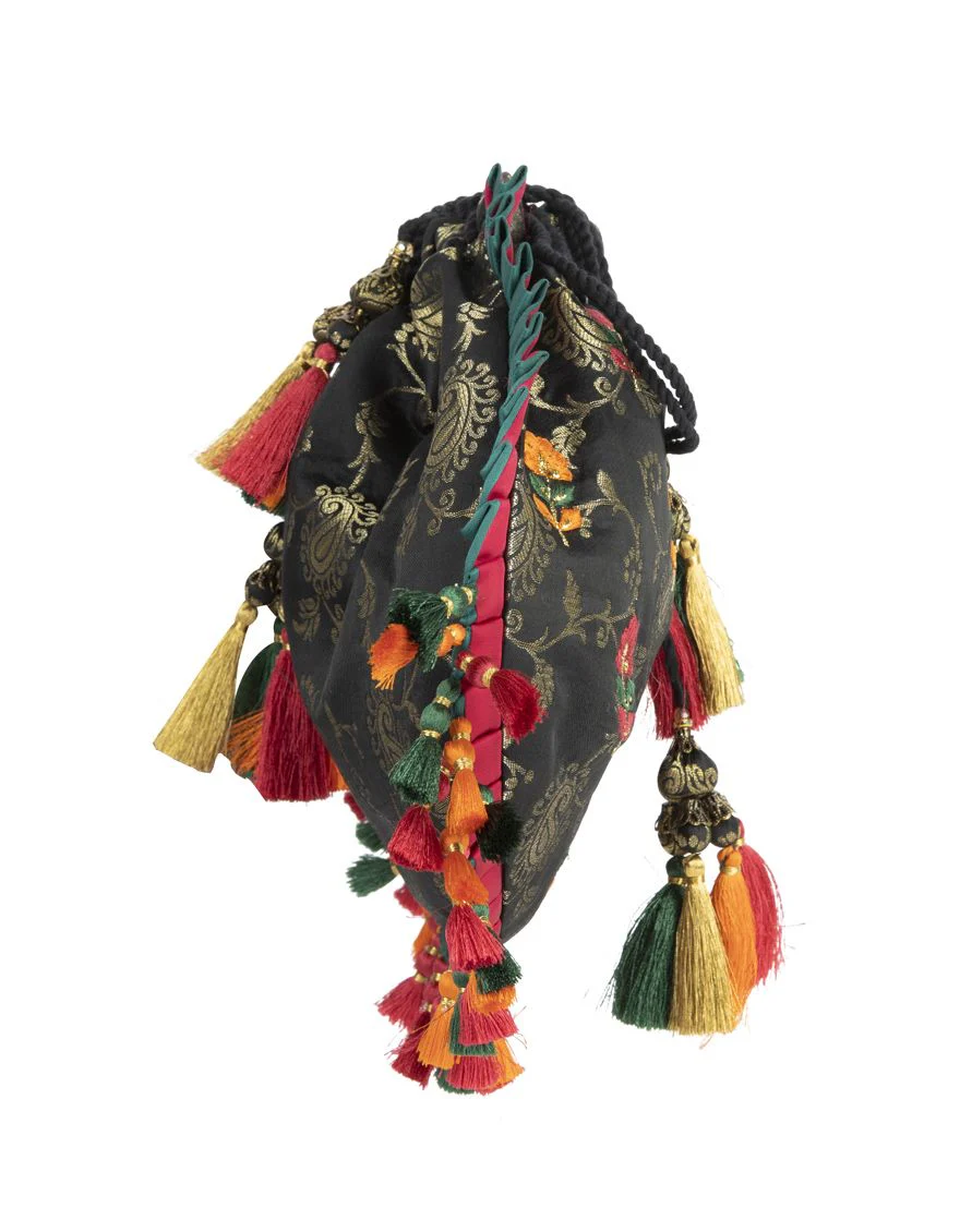 BLACK JAMAWAR HANDBAG | JJBL-US-21-007 FB/MF-363/A - Image 3