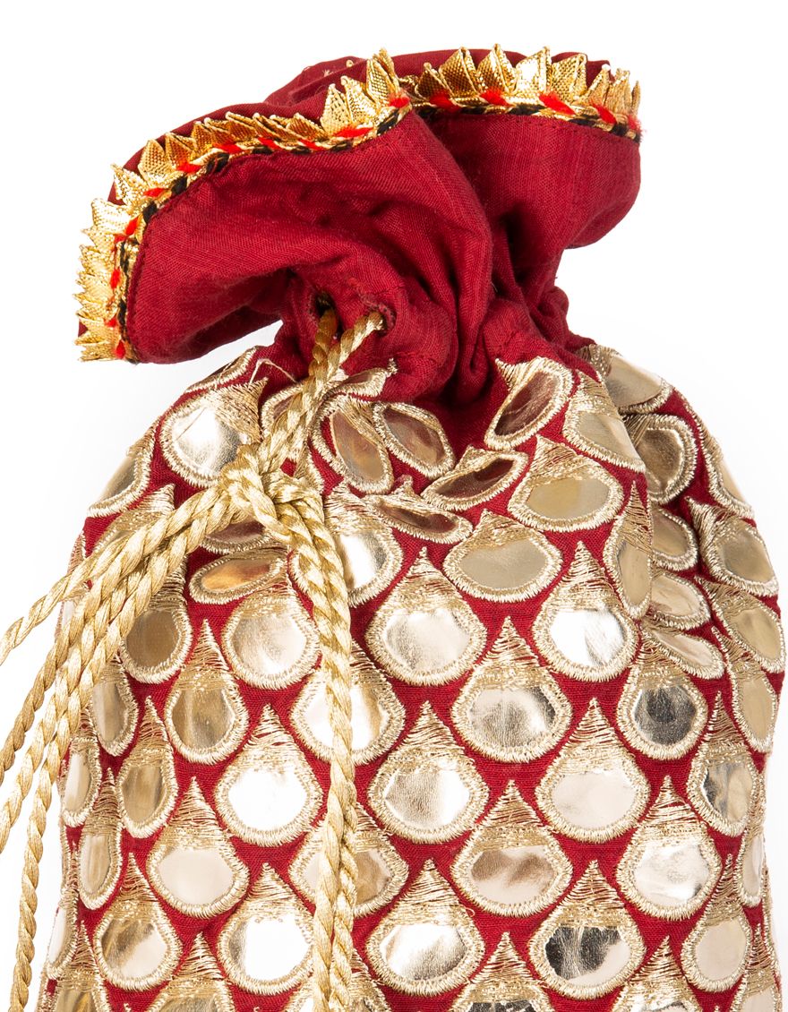 RED SATIN HANDBAG | JJBL-US-21-022 FB/FF-067 - Image 2