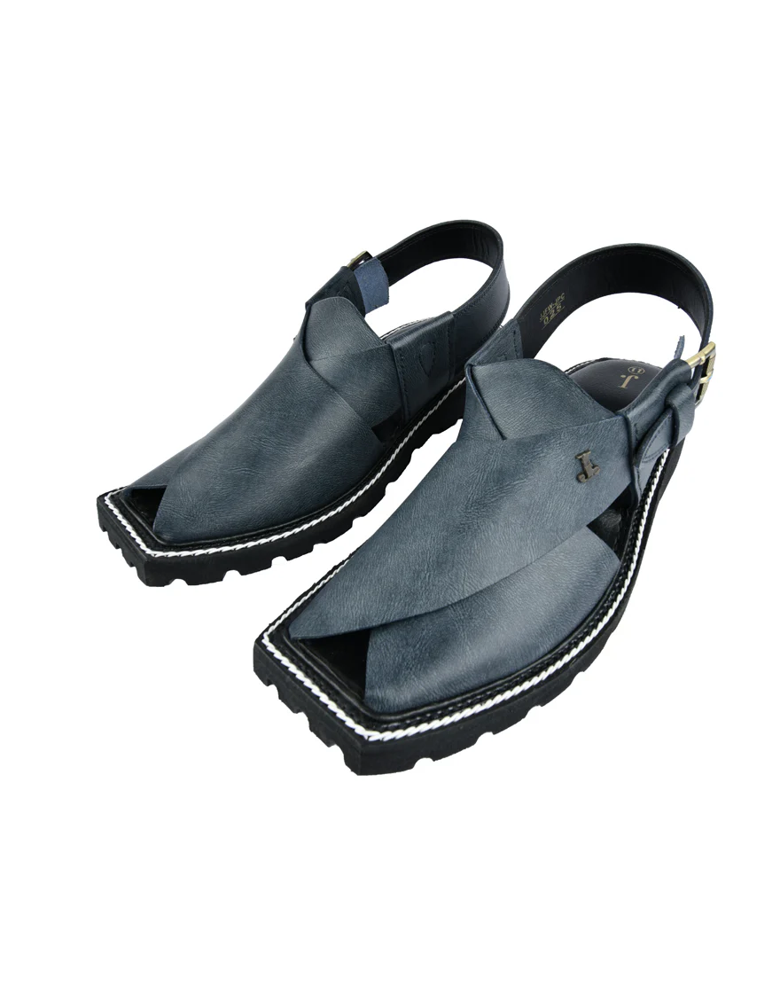 GREY PESHAWARI SANDALS | JJFW-JPC-025-PO/S24- - Image 3