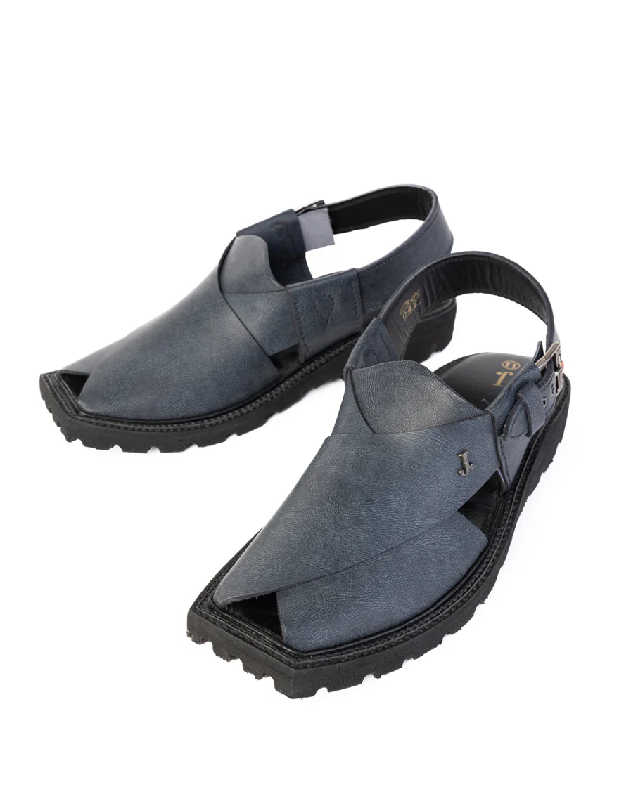 GREY PESHAWARI SANDALS | JJFW-JPC-042-PU/S25- - Image 2