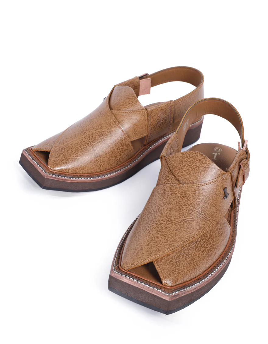 BROWN HIGH CHROME PESHAWARI SANDALS | JJFW-JPC-088-KC/S24- - Image 2