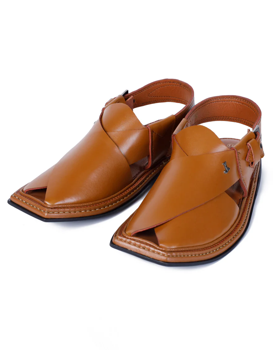BROWN PESHAWARI SANDALS | JJFW-JPC-21346/S24-GK-PLN - Image 2