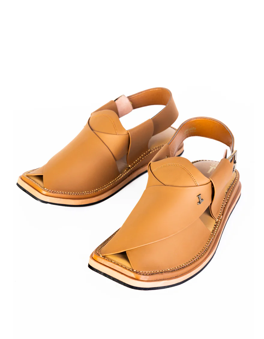 CAMEL PESHAWARI SANDALS | JJFW-JPC-4026/S25-SC-PLN - Image 2