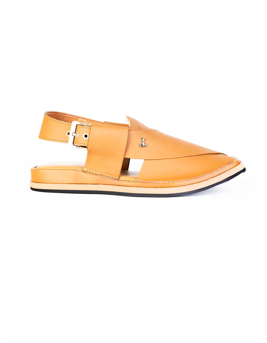 CAMEL PESHAWARI SANDALS | JJFW-JPC-4026/S25-SC-PLN - Image 3