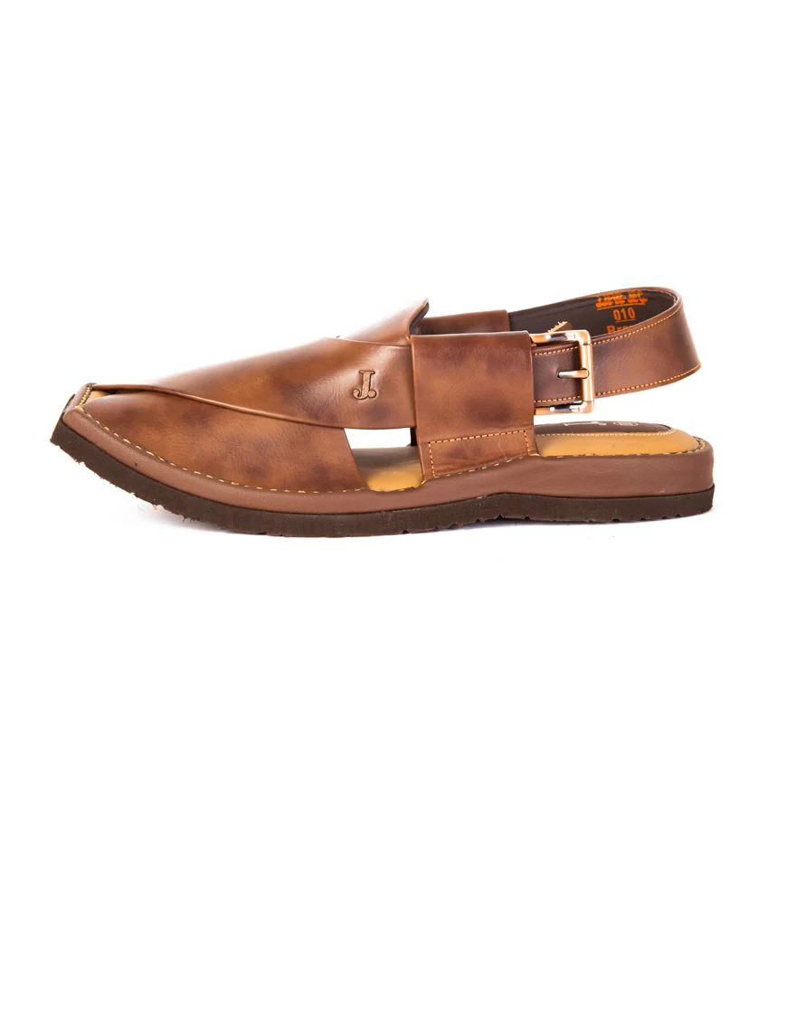 BROWN PESHAWARI SANDALS | JJFW-JPC-US-010/S21-DP-BL-PLN - Image 2