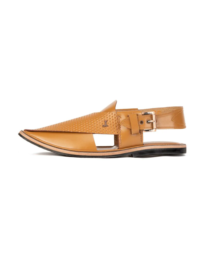 MASTARD PESHAWARI SANDALS | JJFW-JPC-US-11322/S21-HA-TXT - Image 2