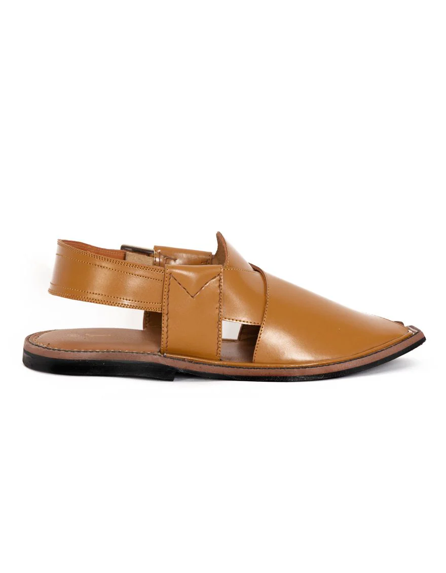 CAMEL PESHAWARI SANDALS | JJFW-JPC-US-11334/S21-HA-PLN - Image 3