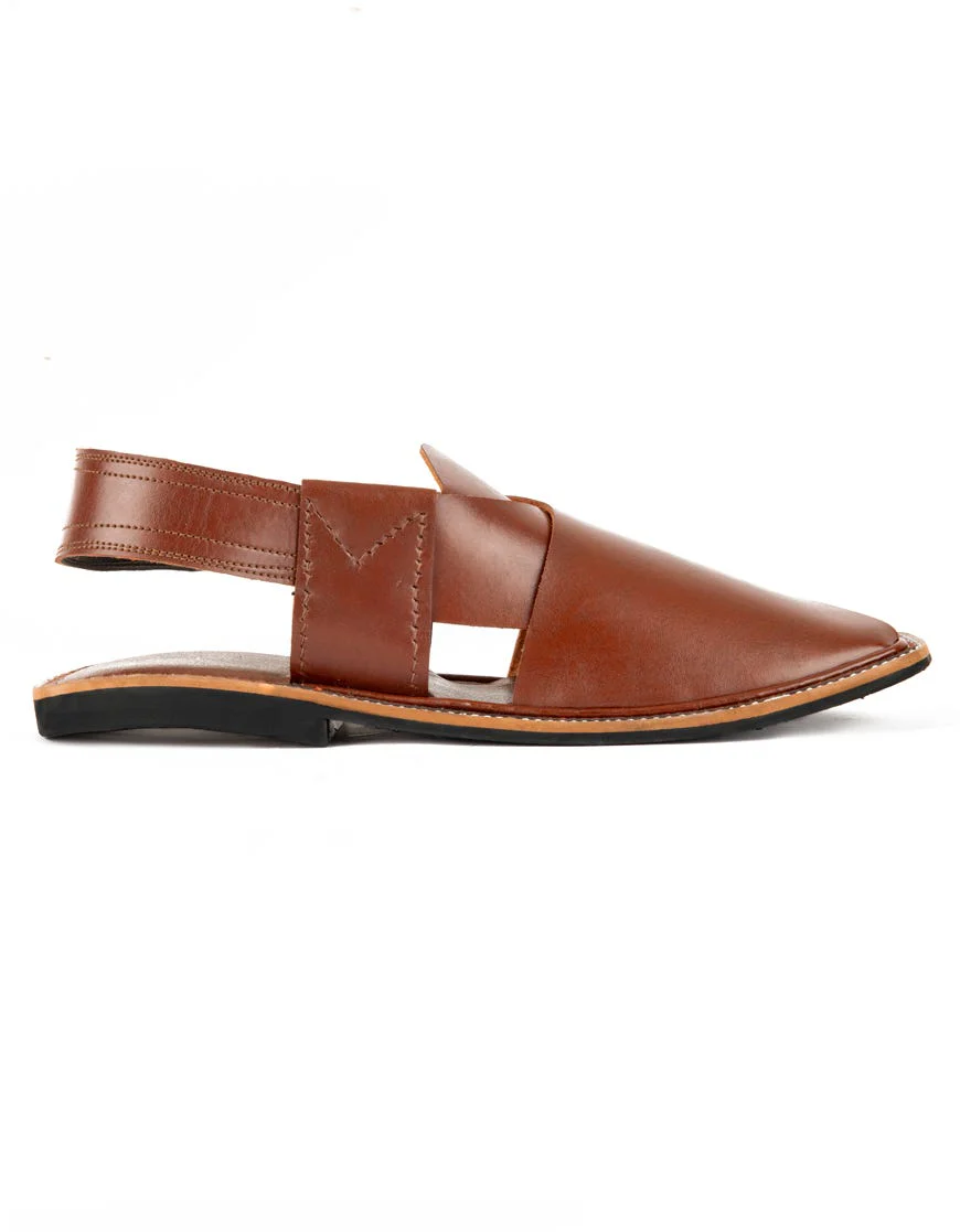 MAROON PESHAWARI SANDALS | JJFW-JPC-US-11376/S22-GK-PLN - Image 3
