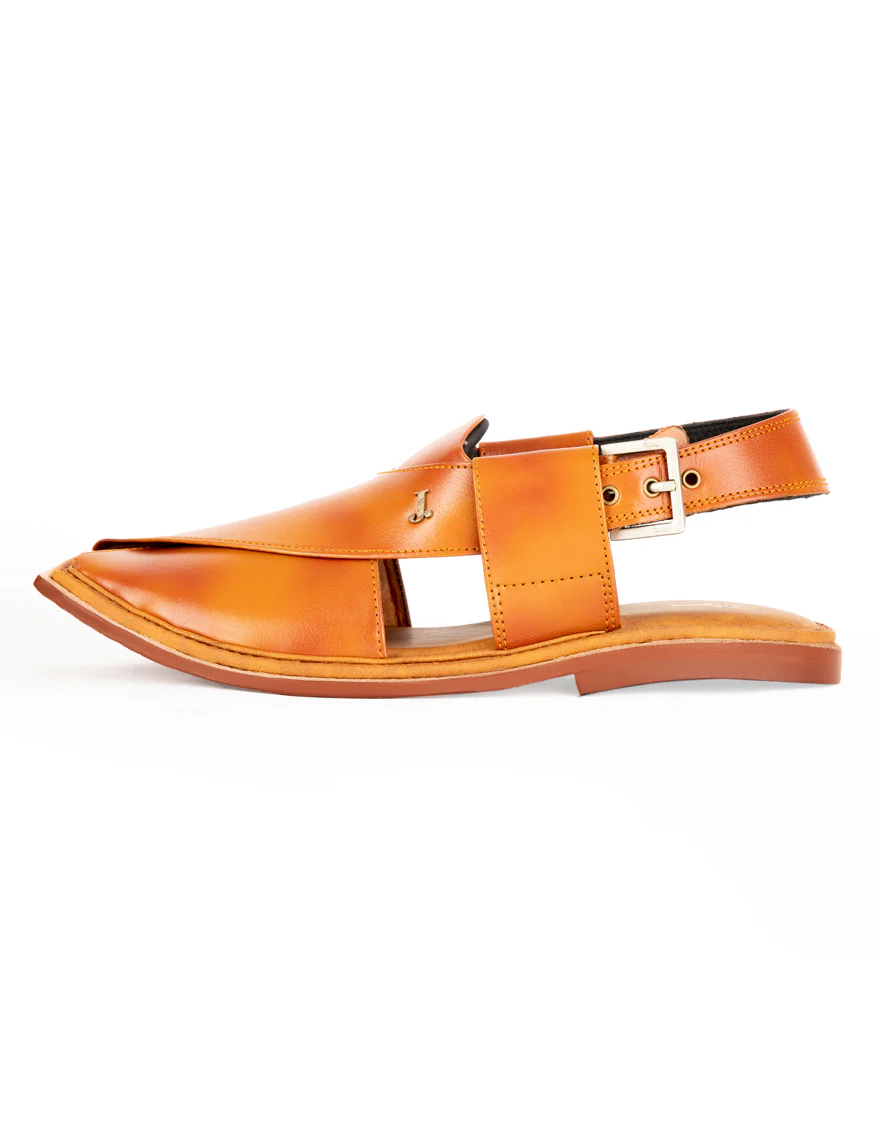 RUST PLAIN PESHAWARI SANDALS | JJFW-JPC-US-11435/S23-ZU-PLN - Image 3