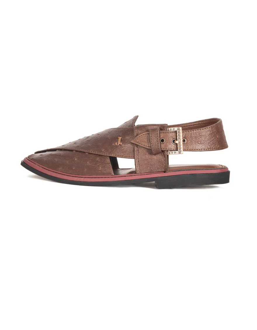 BROWN PESHAWARI SANDALS | JJFW-JPC-US-169/S21-AL-JJ6928 - Image 2