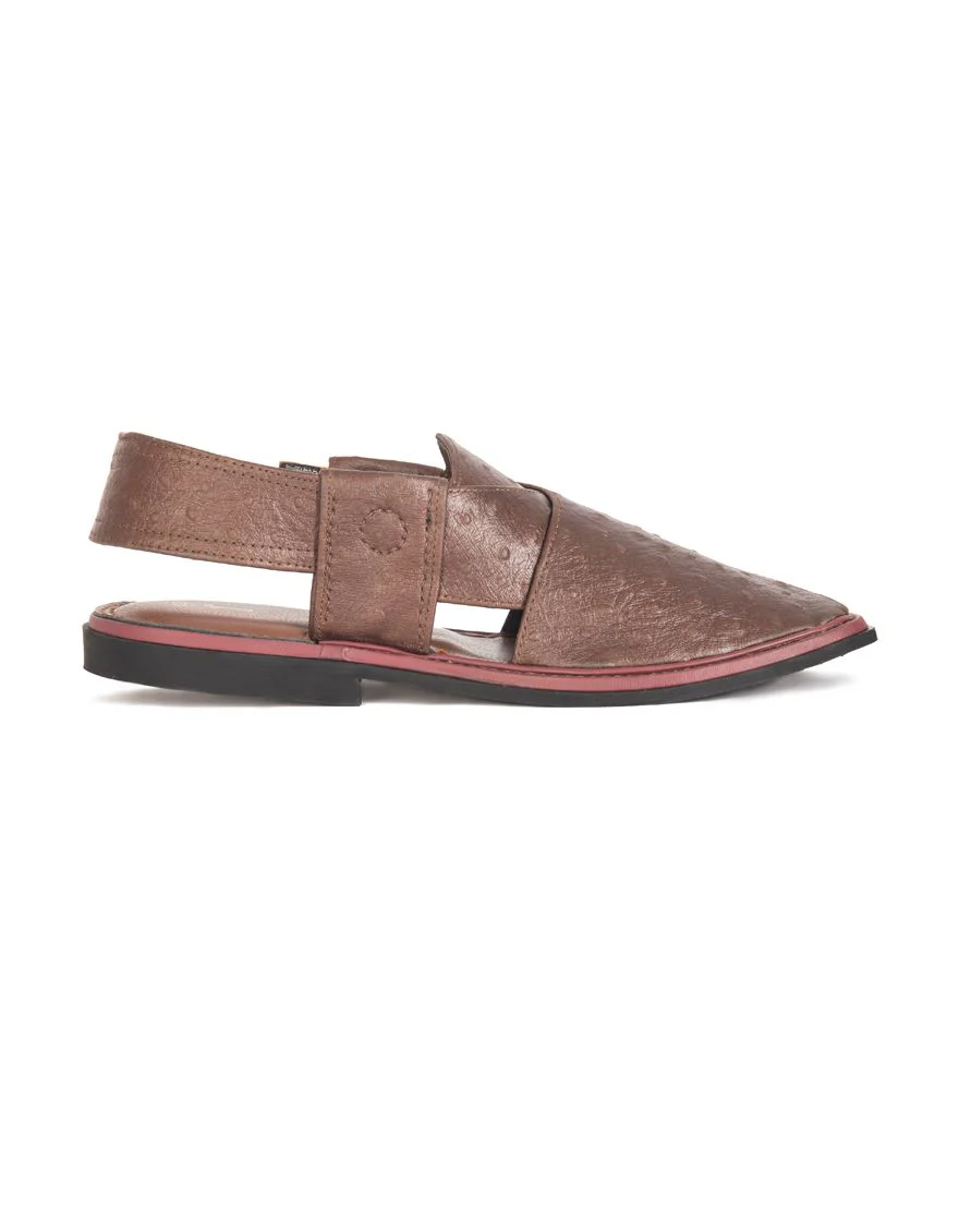 BROWN PESHAWARI SANDALS | JJFW-JPC-US-169/S21-AL-JJ6928 - Image 3