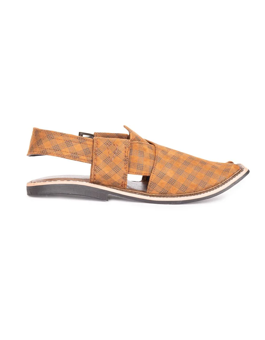 BROWN PESHAWARI SANDALS | JJFW-JPC-US-179/S20-ZU-JJ6904 - Image 3