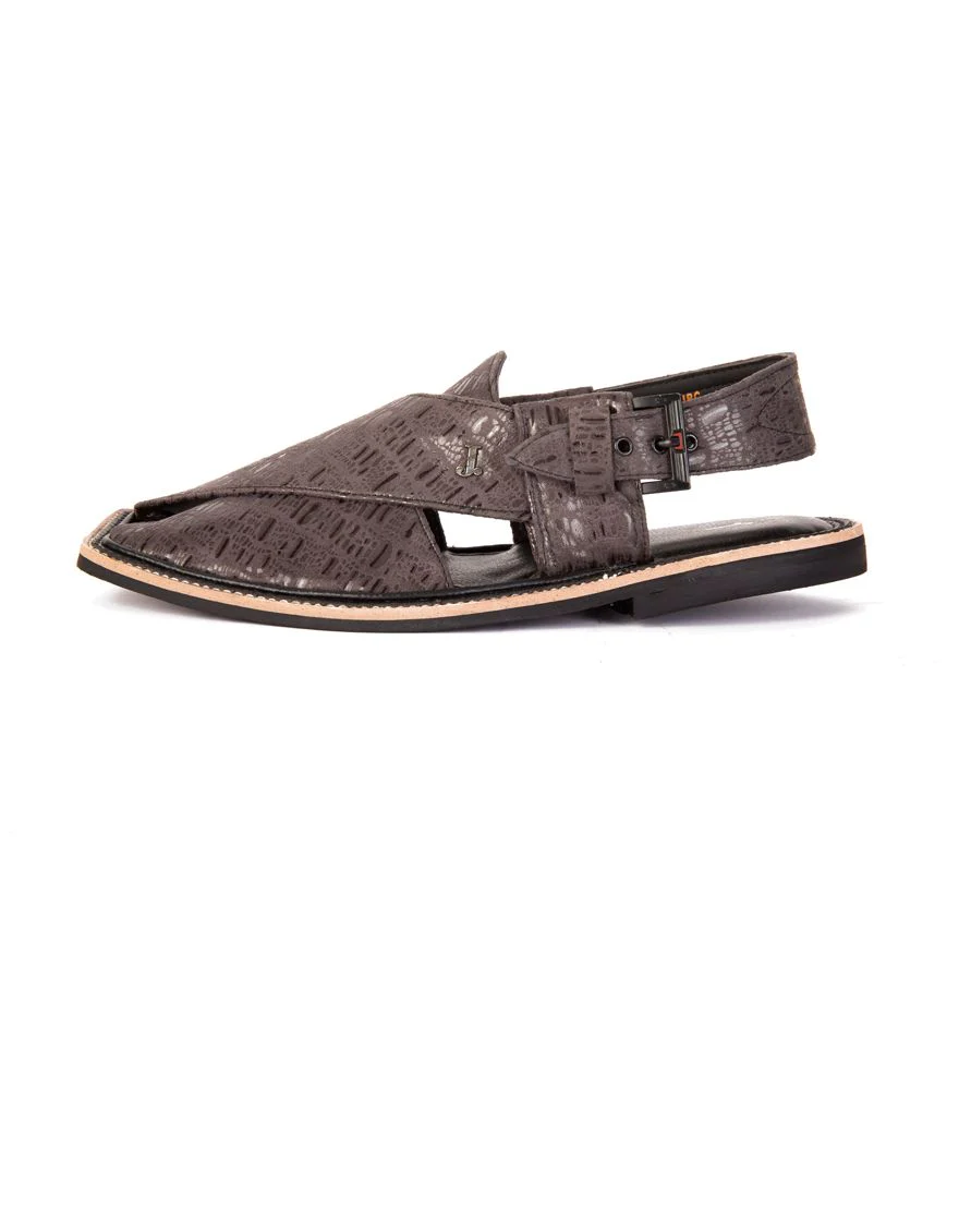GREY PESHAWARI SANDALS | JJFW-JPC-US-182/S21-HA-JJ6914 - Image 2