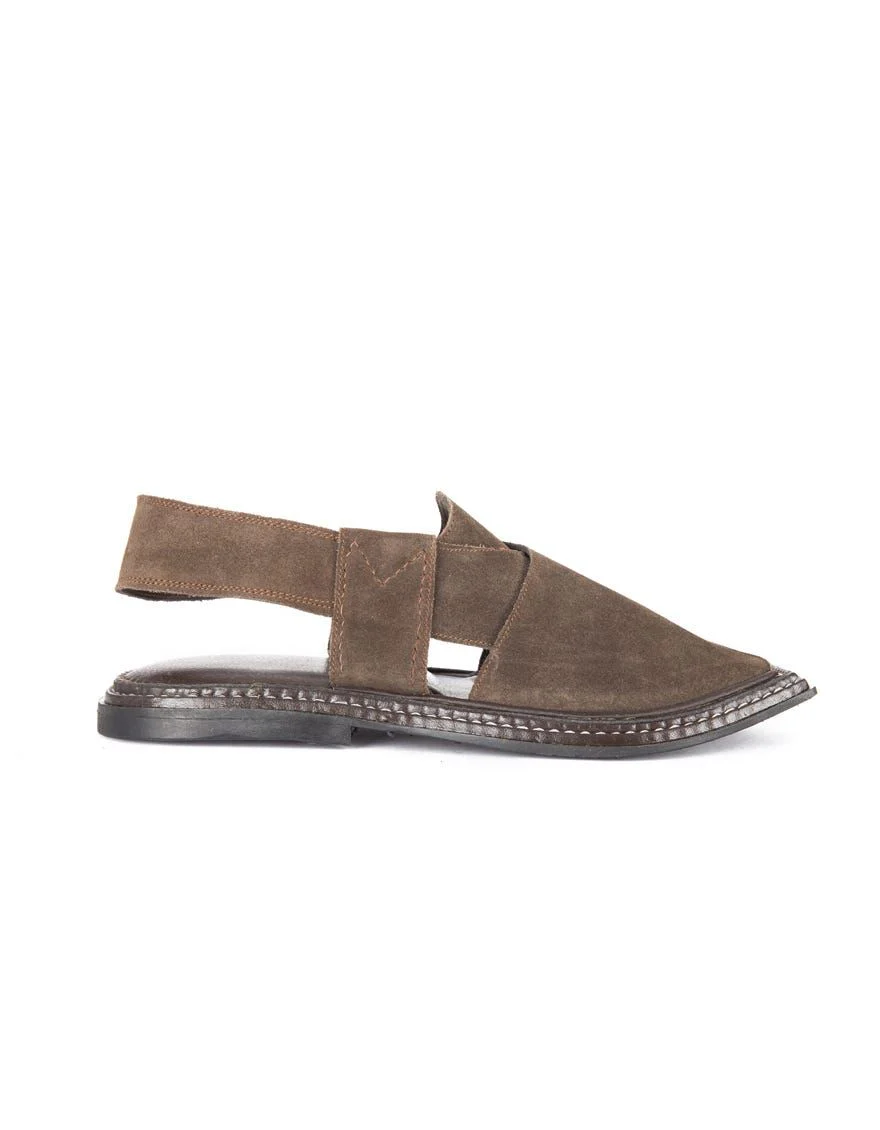 DULL BROWN PESHAWARI SANDALS | JJFW-JPC-US-21250/S21-AB-SWD - Image 2