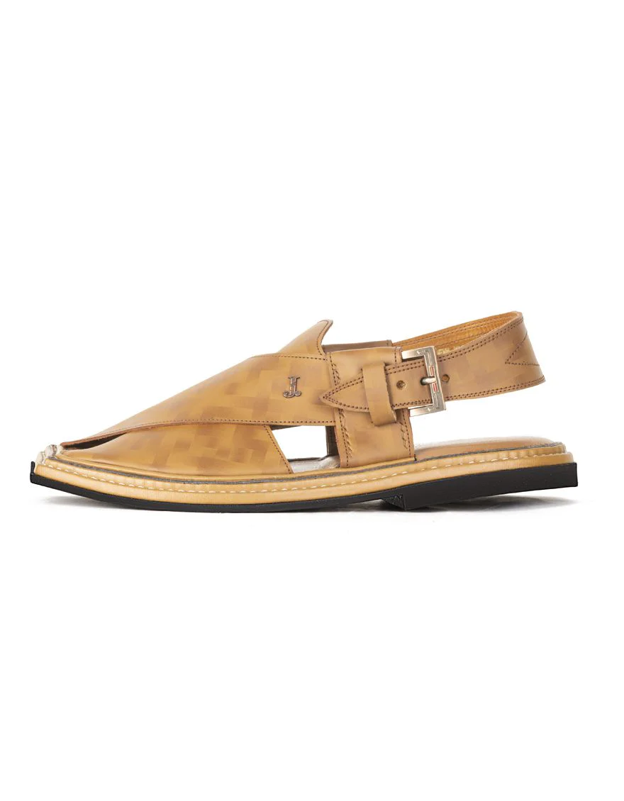 BROWN PESHAWARI SANDALS | JJFW-JPC-US-21296/S21-AB-PLN - Image 3