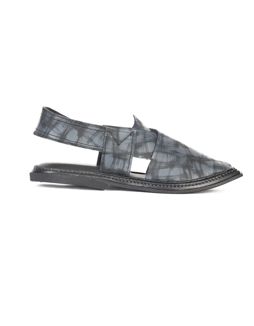 GREY PESHAWARI SANDALS | JJFW-JPC-US-21297/S21-GK-TXT - Image 3