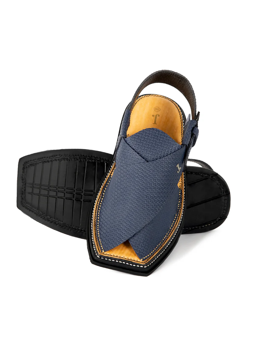 BLUE PESHAWARI SANDALS | JJFW-JPC-US-21312/S22-HA-TXT