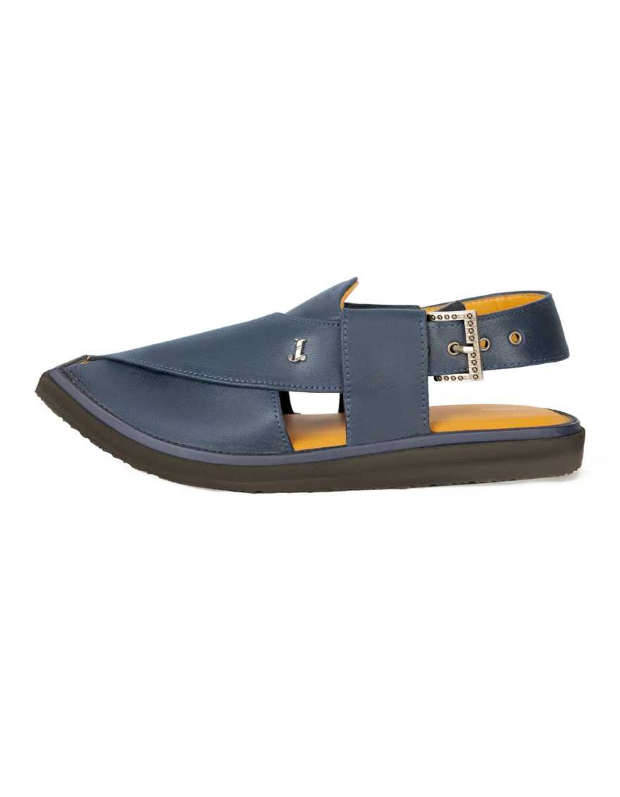 BLUE PESHAWARI SANDALS | JJFW-JPC-US-266/S23-SC-JJ5927 - Image 2