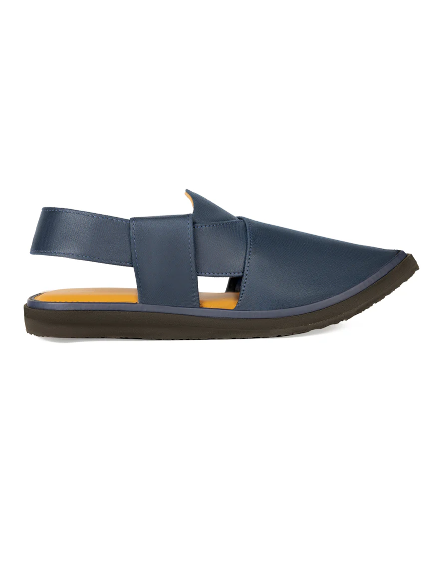 BLUE PESHAWARI SANDALS | JJFW-JPC-US-266/S23-SC-JJ5927 - Image 3