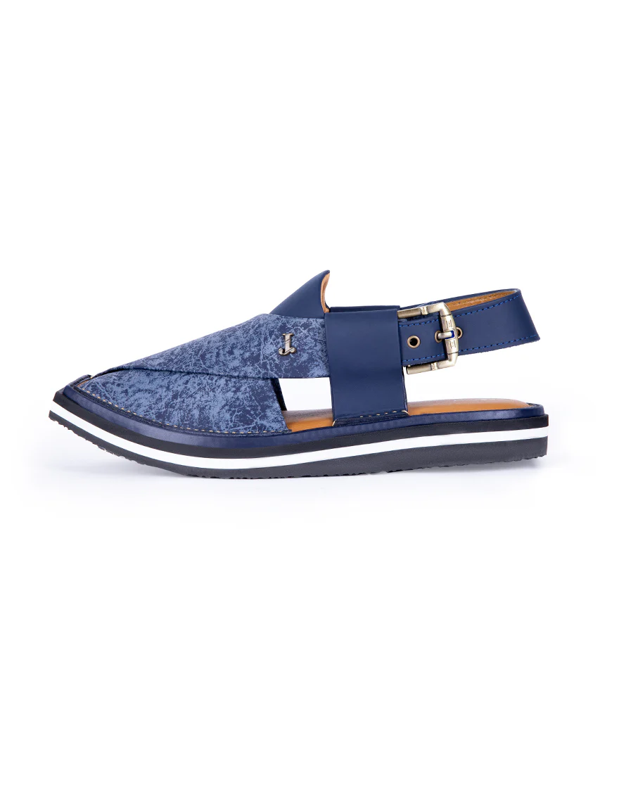 BLUE PESHAWARI SANDALS | JJFW-JPC-US-9005/S23-SC-PLN - Image 2