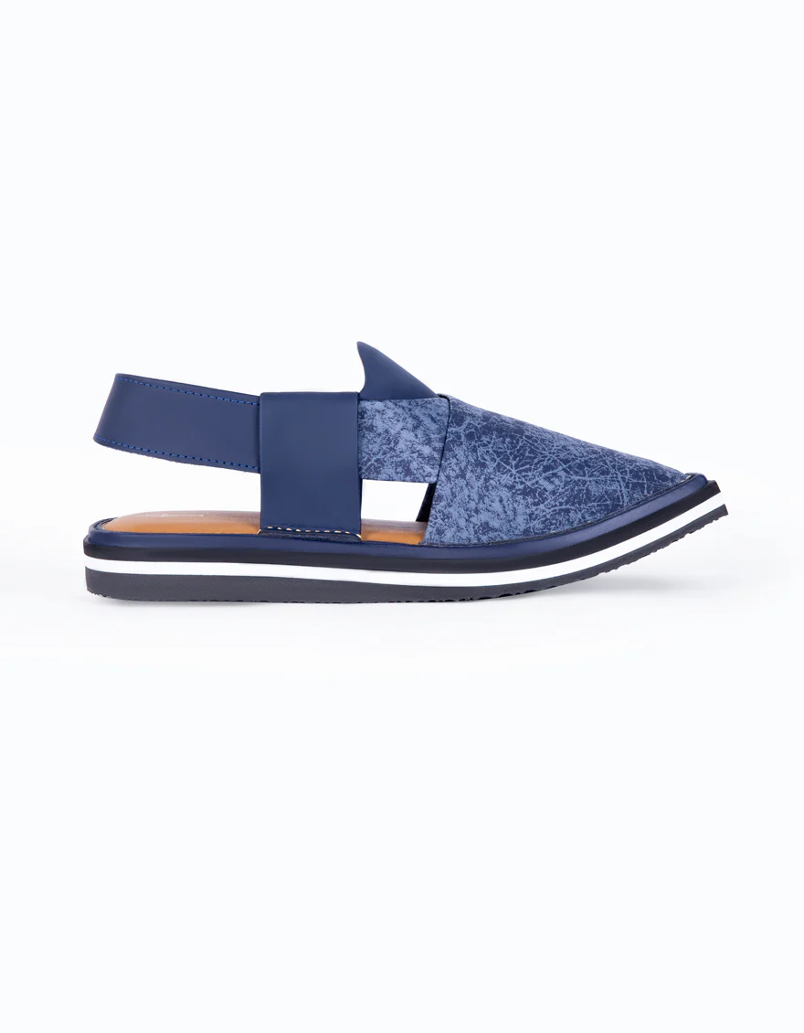 BLUE PESHAWARI SANDALS | JJFW-JPC-US-9005/S23-SC-PLN - Image 3