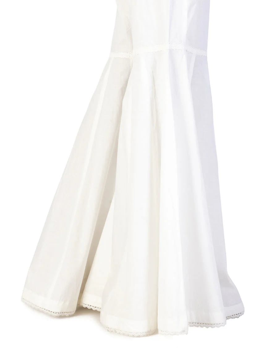 OFF WHITE LAWN GHARARA | JJGH-S-JLGH-25-8049 - Image 2