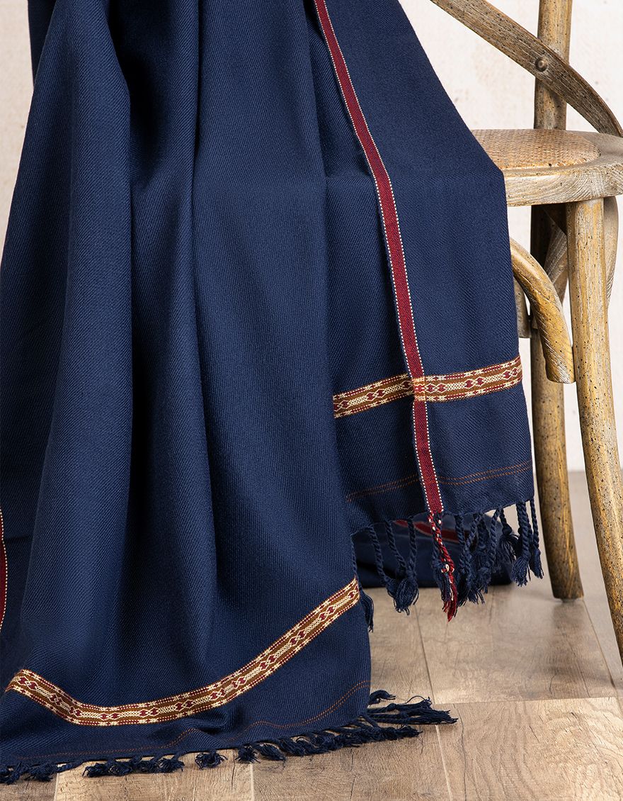 NAVY BLUE NBU SHAWL | JJID-SHW-US-21-0002 FB/DUSSA SHAWL-NBU - Image 2