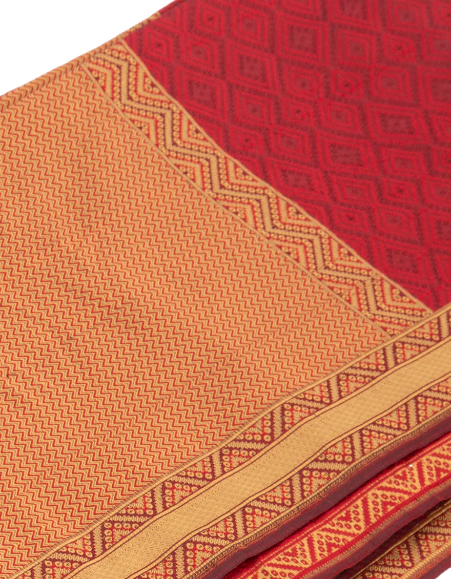 MAROON BANARSI SHAWL | JJID-US-SHAWL/S20/JJ6995 - Image 2