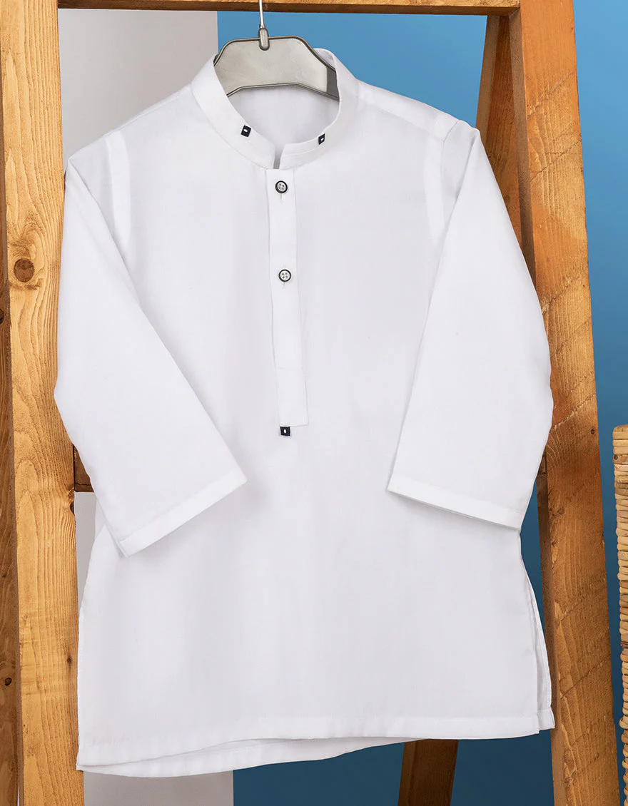 WHITE BLENDED KAMEEZ SHALWAR | JJIKP-US-44110/A22/JJ8346-CL - Image 2
