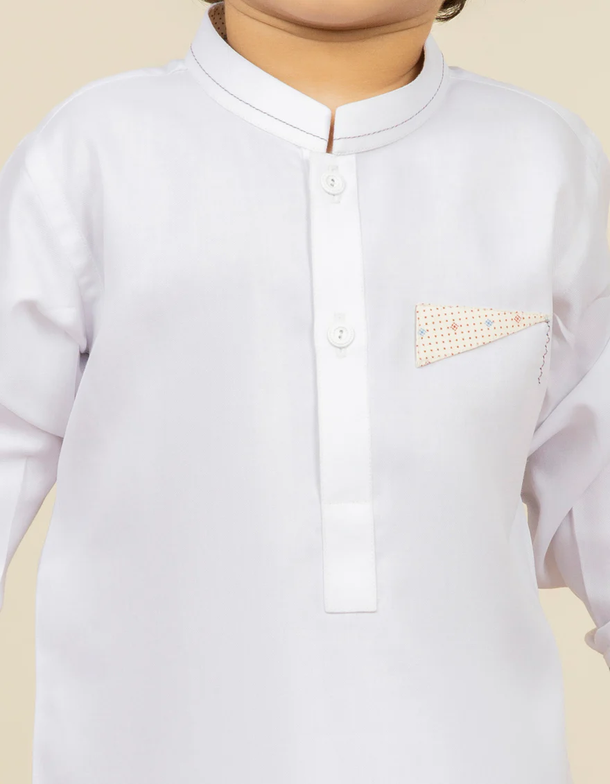 WHITE BLENDED KAMEEZ SHALWAR | JJIKP-US-45046/A22/JJ8346-CL - Image 2