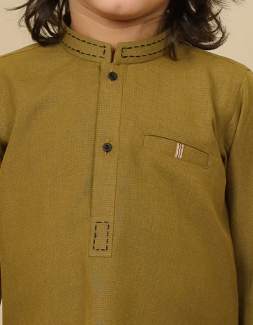 MEHNDI BLENDED KAMEEZ SHALWAR | JJIKP-US-45074/A22/JJ8687-CL - Image 2