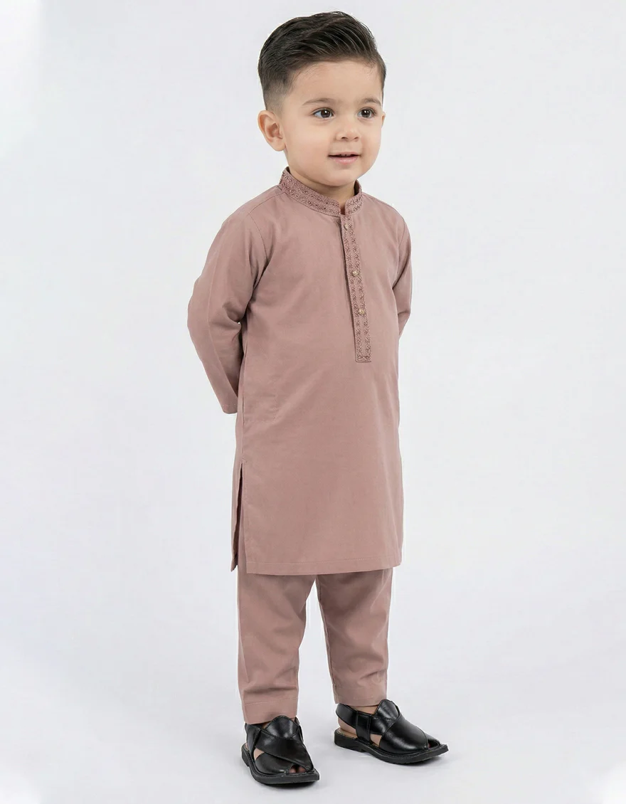 TEA PINK BLENDED KAMEEZ SHALWAR | JJIKS-A-39564/S26/JJ9945-SF - Image 2