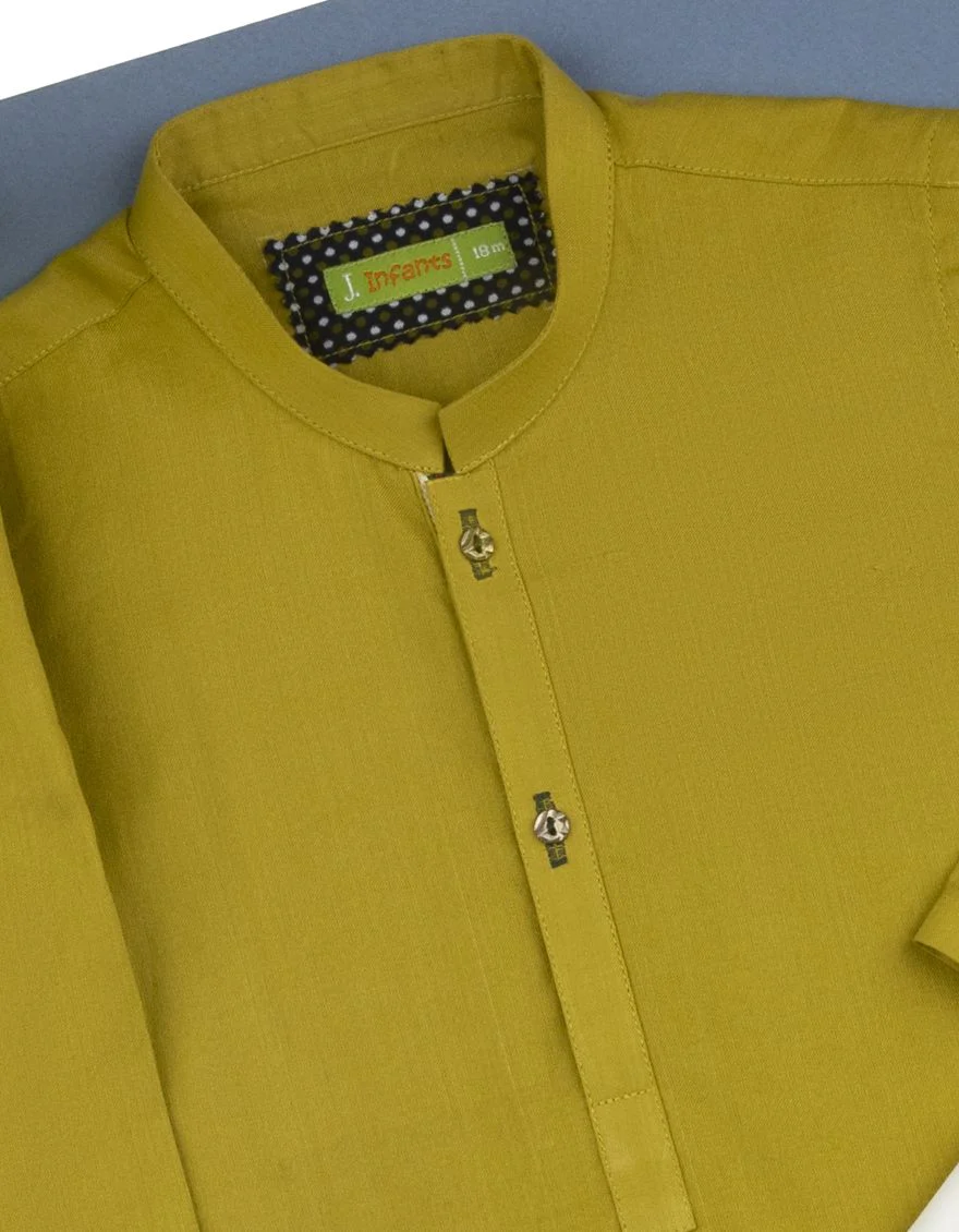 LEMON YELLOW BUNNAT KAMEEZ SHALWAR | JJIKS-A-US-35864/S22/DMR3182-PN - Image 2