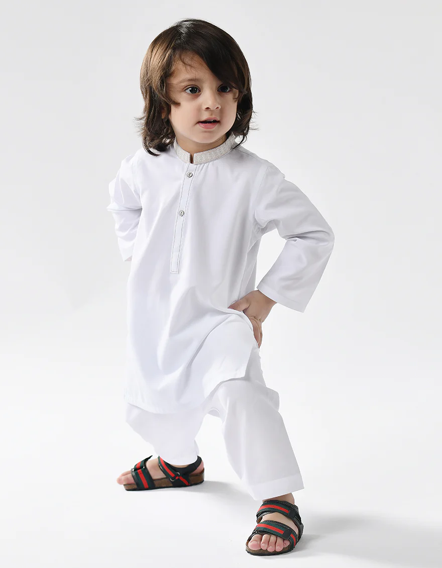 WHITE BLENDED KAMEEZ SHALWAR | JJIKS-A-US-44049/S22/JJ8166-SF - Image 3