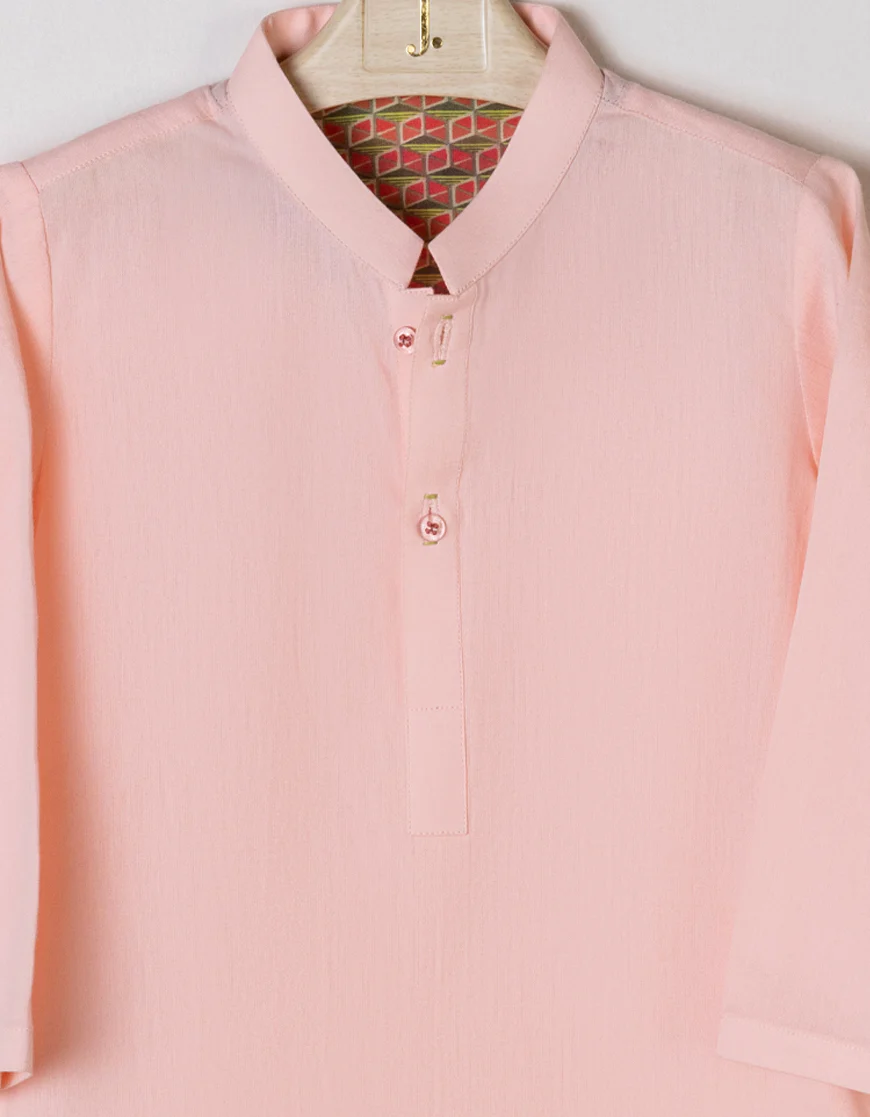 PASTEL PINK COTTON KAMEEZ SHALWAR | JJIKS-S-US-34396/S23/DME3219-PN - Image 2