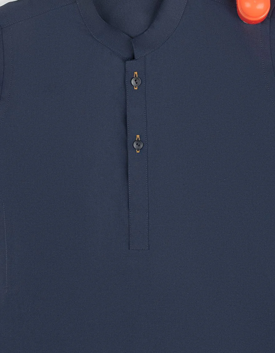 NAVY BLUE KAMEEZ SHALWAR | JJIKS-S-US-35833/S22/JJ7565-PN - Image 2