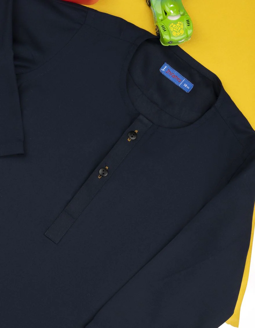 NAVY BLUE KAMEEZ SHALWAR | JJIKS-S-US-35841/S22/JJ7565-PN - Image 2