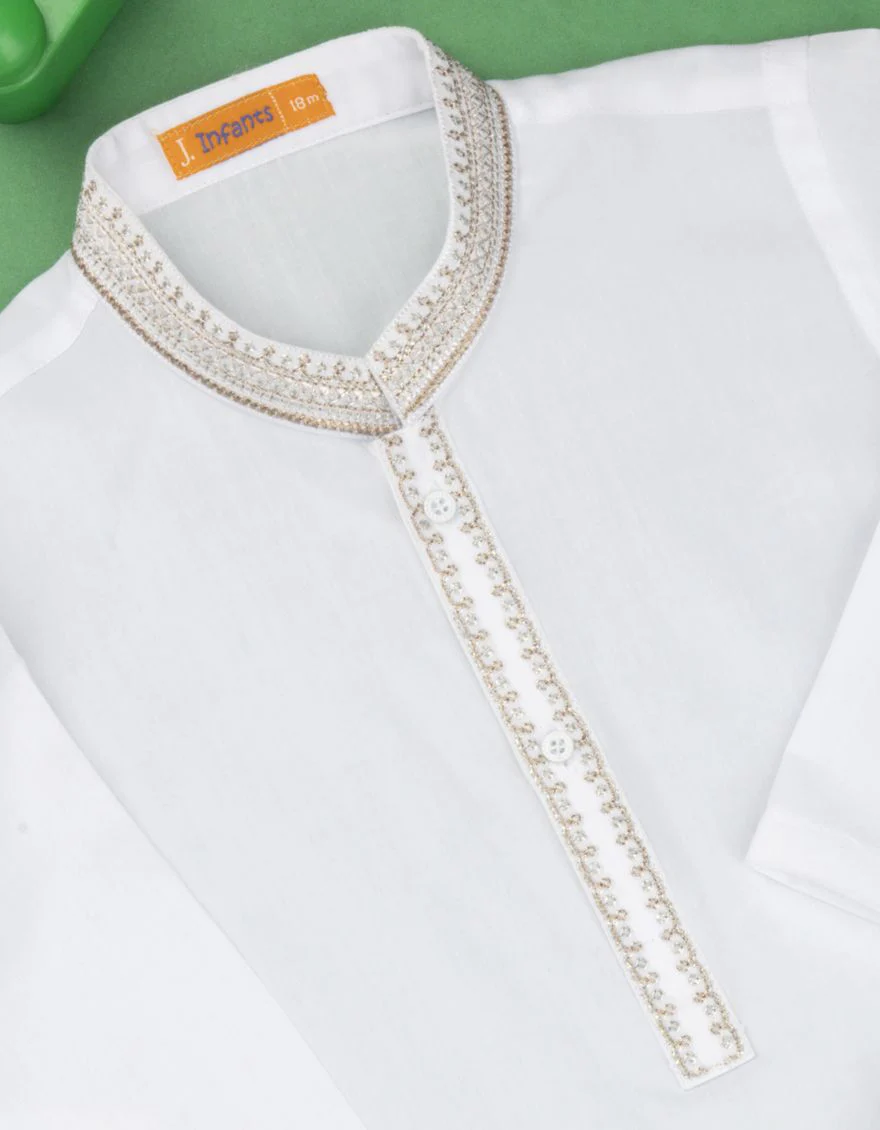 WHITE KAMEEZ SHALWAR | JJIKS-S-US-38444/S22/JJ6732-SF - Image 2