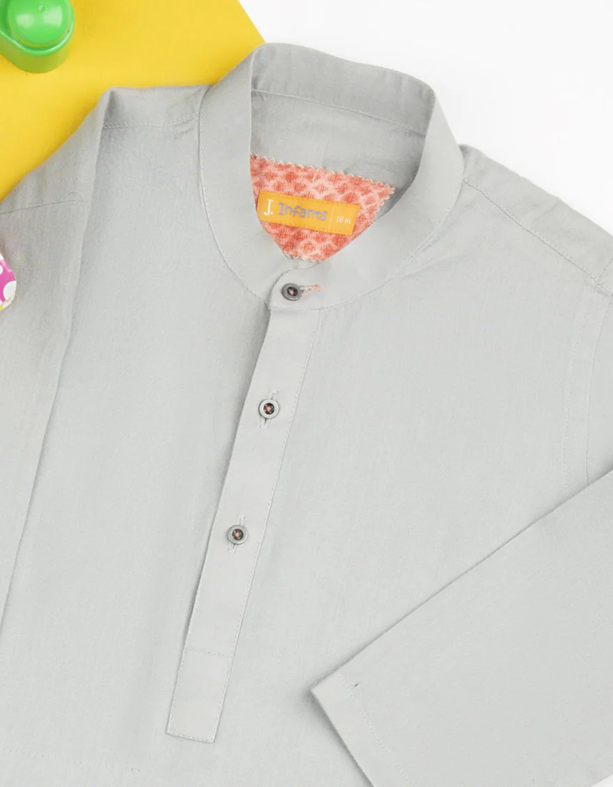 GREY KAMEEZ SHALWAR | JJIKS-S-US-40213/S22/DMR3180-PN - Image 2