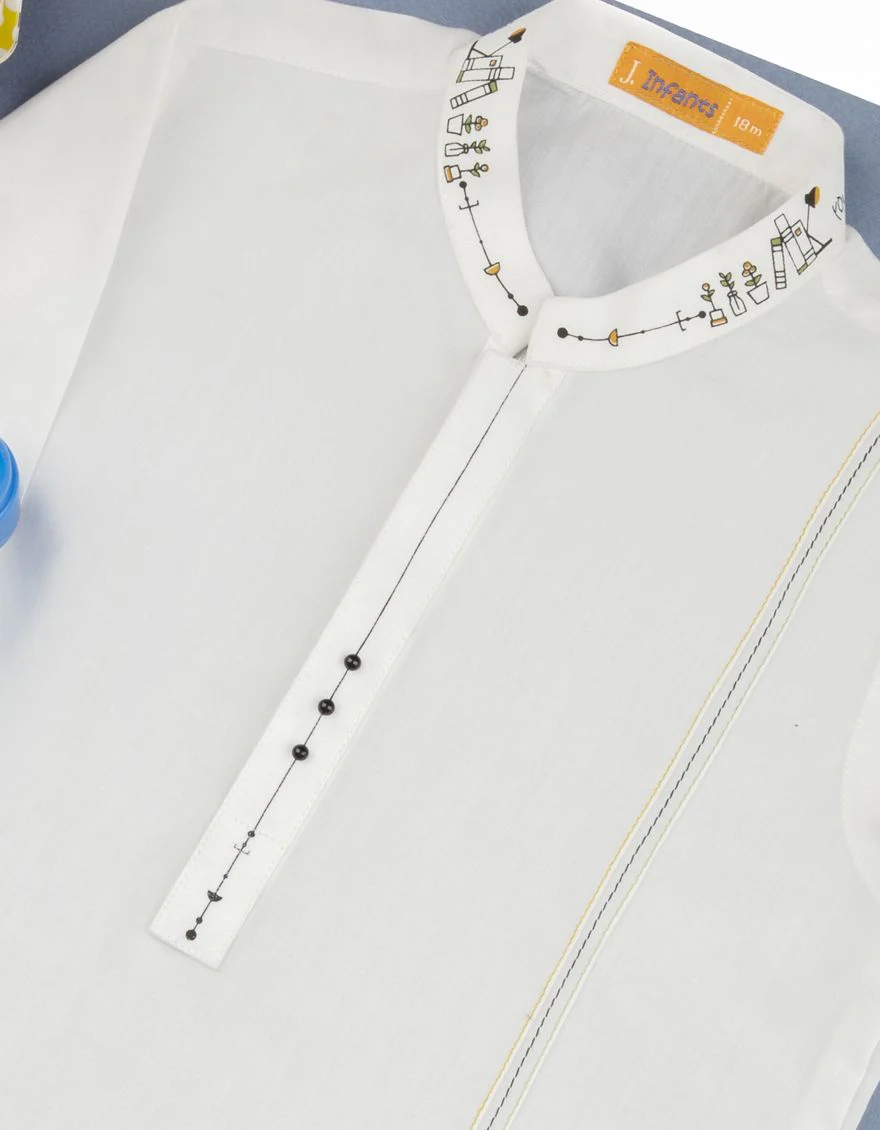 WHITE KAMEEZ SHALWAR | JJIKS-S-US-41060/S21/JJ6732-CL - Image 2