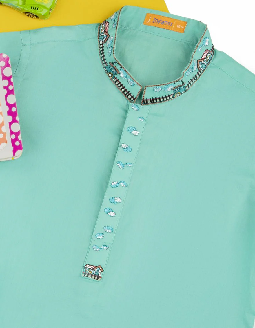 MINT GREEN KAMEEZ SHALWAR | JJIKS-S-US-41102/S22/JJ7546-SF - Image 2