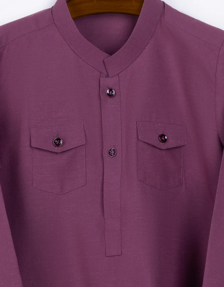 MAGENTA BLENDED KAMEEZ SHALWAR | JJIKS-S-US-46056/S23/JJ8713-PN - Image 2
