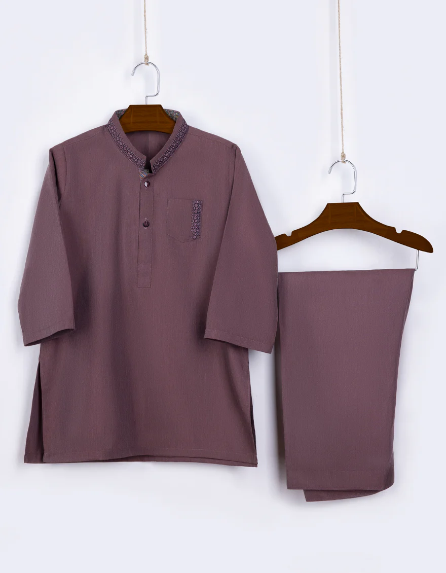 LEVER RED BLENDED KAMEEZ SHALWAR | JJIKS-S-US-46077/S23/JJ8173-SF