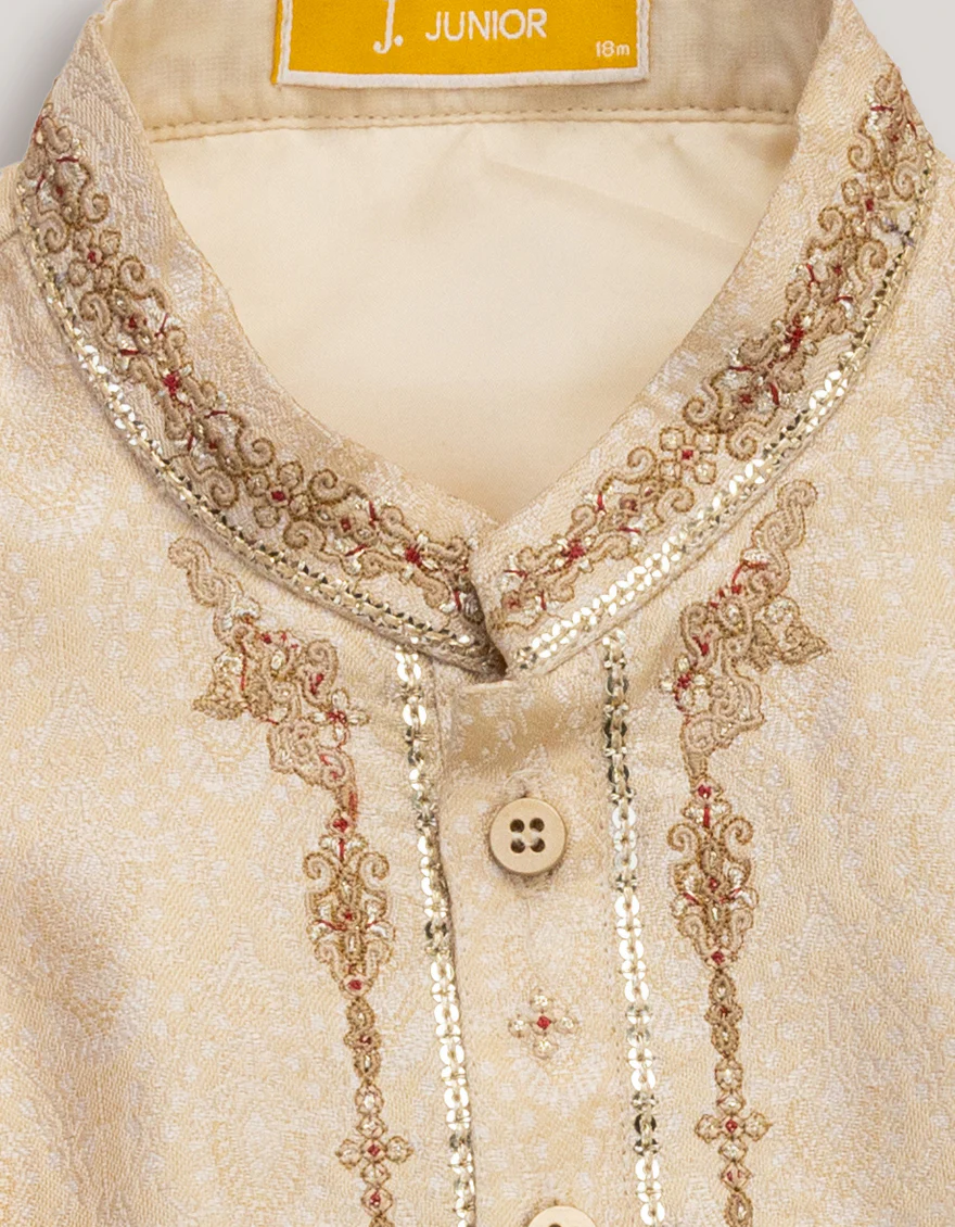 BEIGE BLENDED SPECIAL KAMEEZ SHALWAR | JJIKS-SP-A-48201/S25 - Image 2