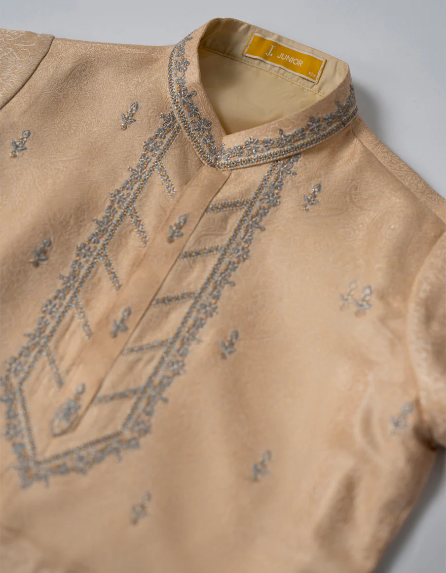 PEACH BLENDED SPECIAL KAMEEZ SHALWAR | JJIKS-SP-A-48272/S25/JJ9885-FL - Image 3