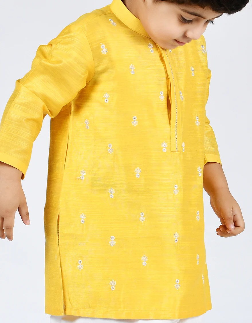 YELLOW BLENDED SPECIAL KAMEEZ SHALWAR | JJIKS-SP-US-42297/S22/JJ8011-FL - Image 2